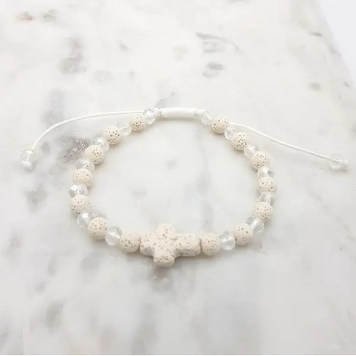 Bracelet w/Volcanic Beads