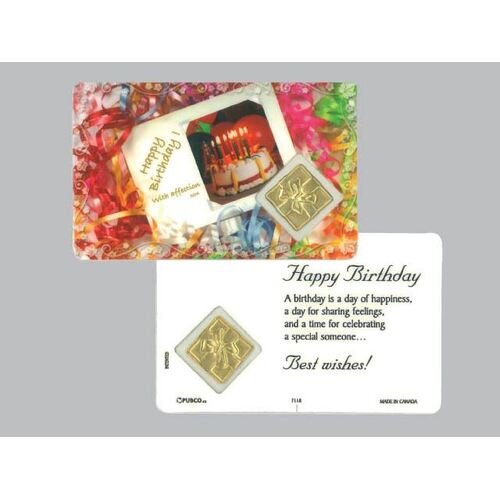 Lam. Cards & Medals - Happy Birthday