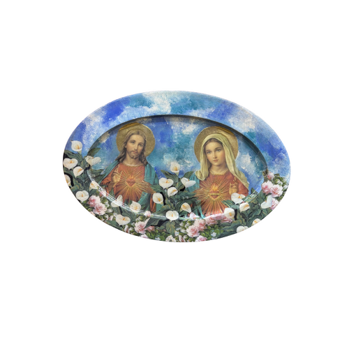 Mary and Jesus - Oval Wood Plate