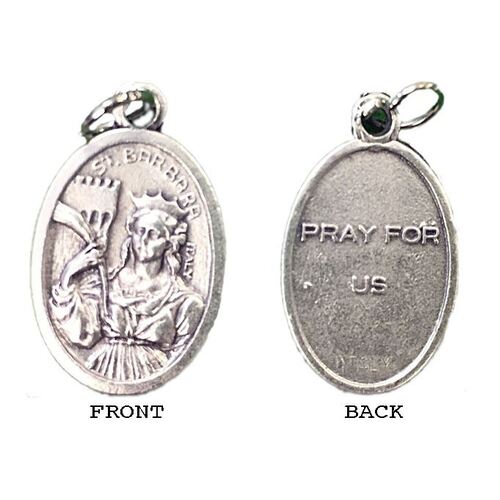 St Barbara Religious Medal