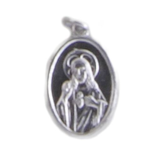 Scapular Medal Aluminium Silver - 18mm