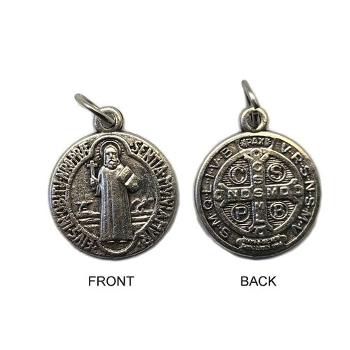 St Benedict Medal Oxide - 18mm