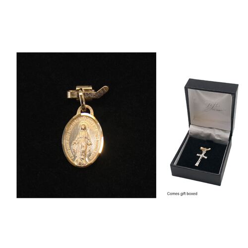 9ct Gold Miraculous Medal - 15mm