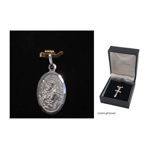 Sterling Silver Medal St Anthony - 22mm