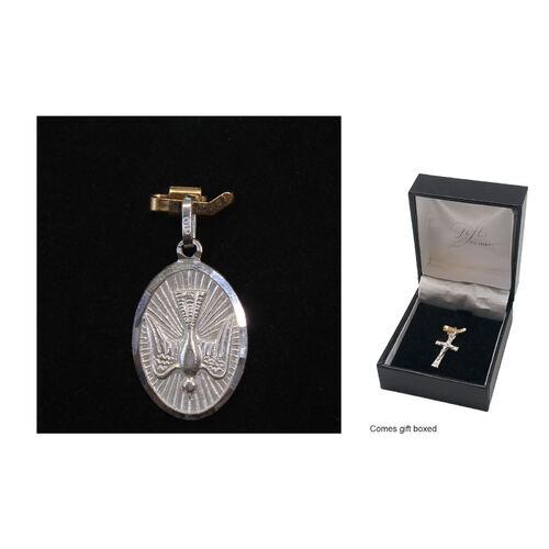 Sterling Silver Medal Dove - 22mm
