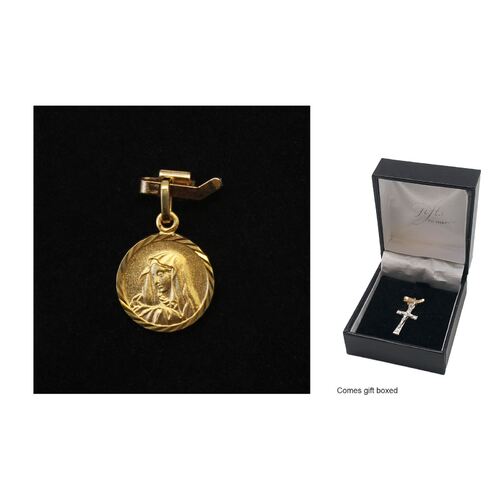 9ct Gold Medal O.L. Sorrows Round -10mm
