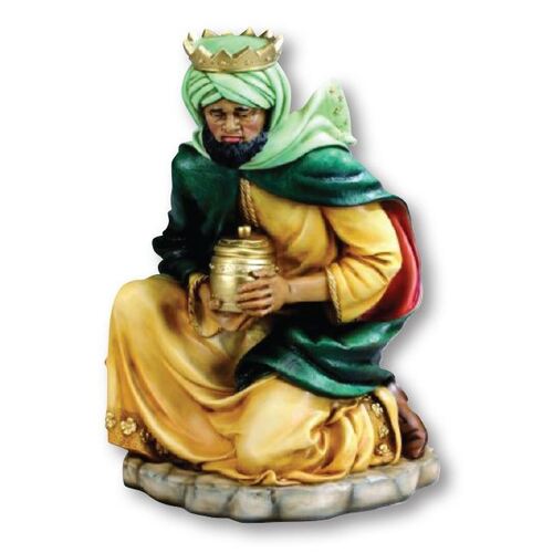 Large Nativity Figurine Kneeling King - Poly Vinyl 