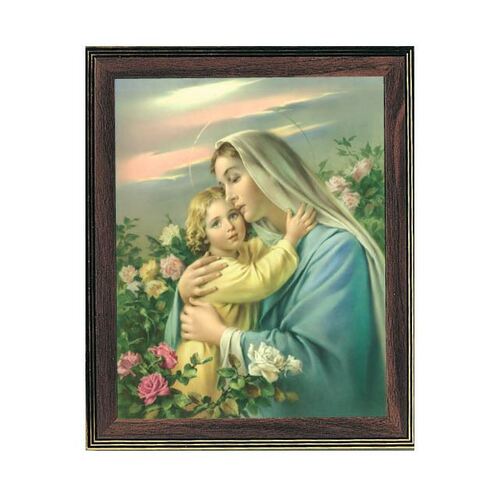 Wood Frame Mother and Child