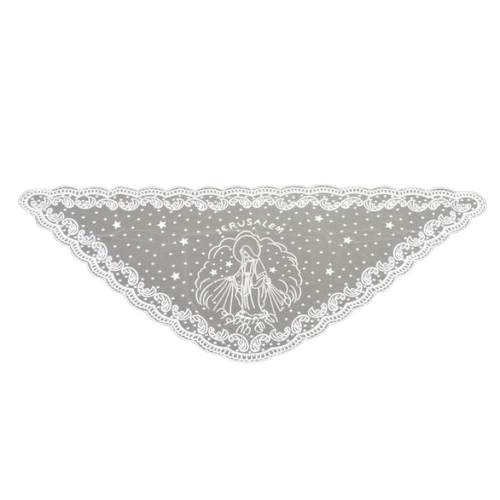Catholic Mantilla Miraculous - White