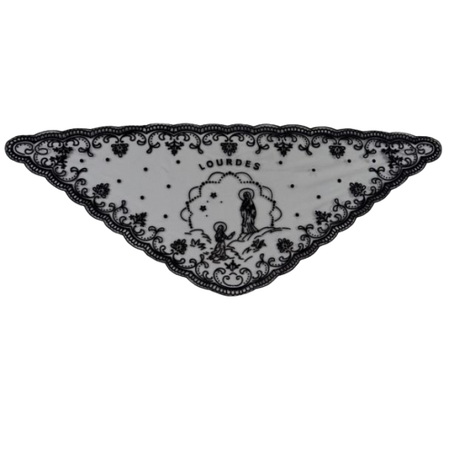 Catholic Mantilla Our Lady Lourdes - Black