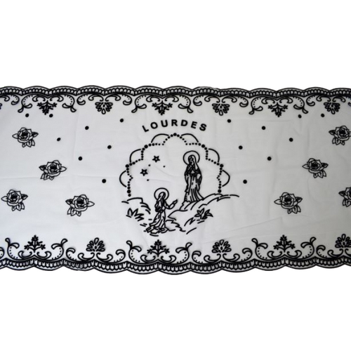 Catholic Mantilla Our Lady Lourdes - Black
