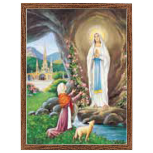 Wood Frame - Our Lady of Lourdes
