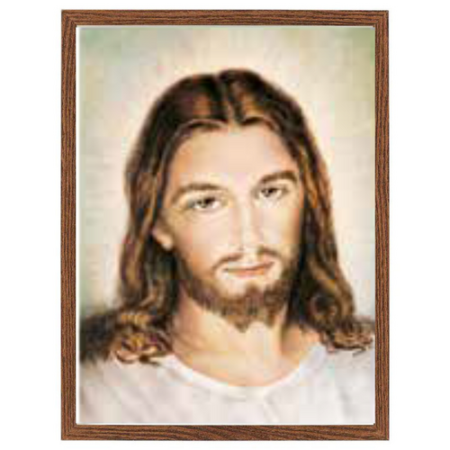 Wood Frame - Face of Christ