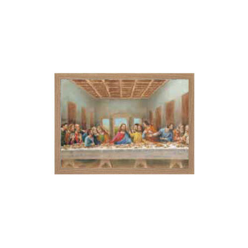 Wood Oak Frame - Last Supper (500 x 700mm)