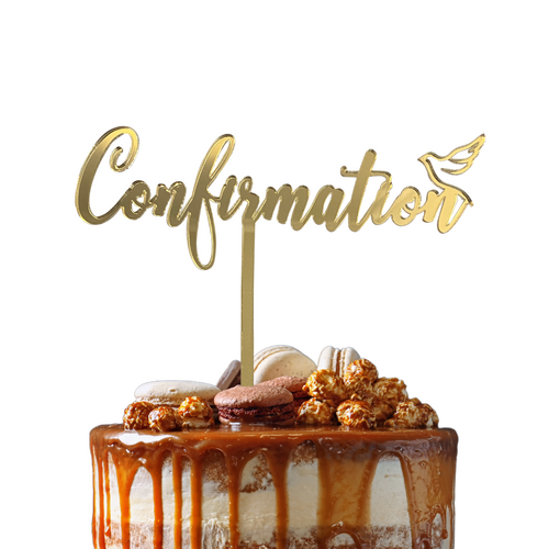 Cake Topper - Confirmation w/Dove