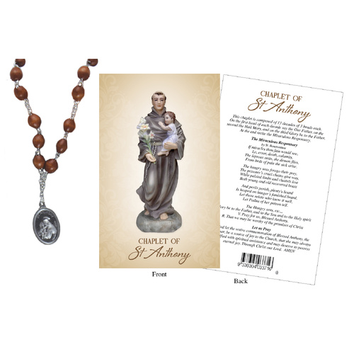 Rosary Chaplet St Anthony - 5mm Beads