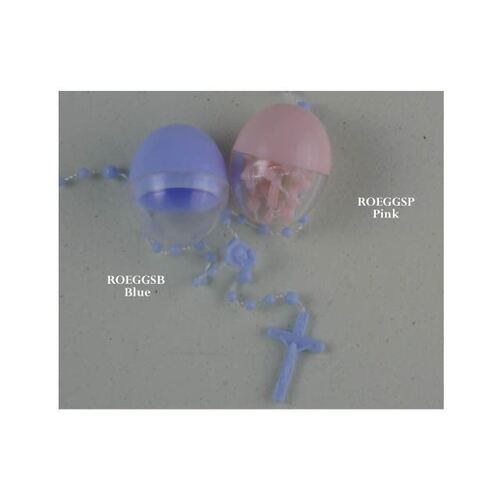 Rosary Plastic Egg Pink