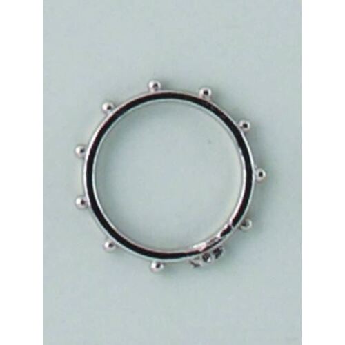 Rosary Ring Silver Large - 15mm