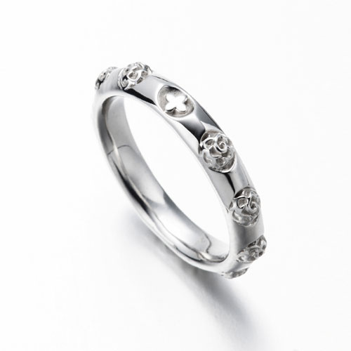 Sterling Silver Rosary Ring - 18mm