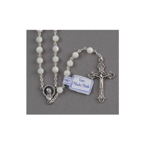 Rosary Genuine Mother of Pearl - 5mm Beads