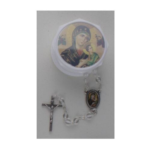 Rosary Glass Boxed Our Lady Of Perpetual Help (7mm Beads)