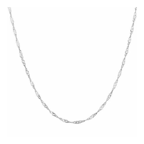 Sterling Silver Chain Singapore Link 50cm