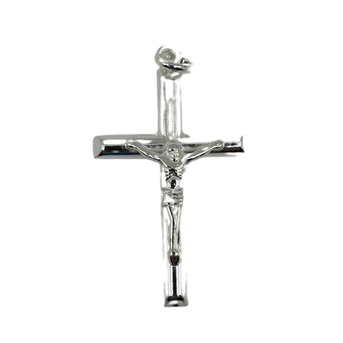 Sterling Silver Cross Log 34mm