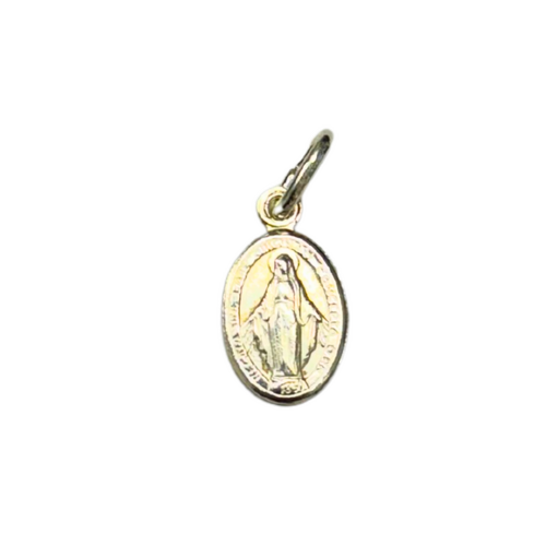 Sterling Silver Medal Miraculous 10mm