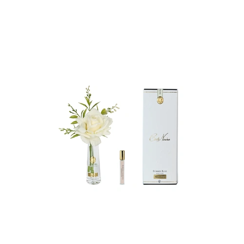 Summer Rose Champagne Clear Vase