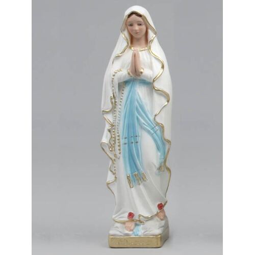 Statue Plaster Our Lady Of Lourdes (30cm)