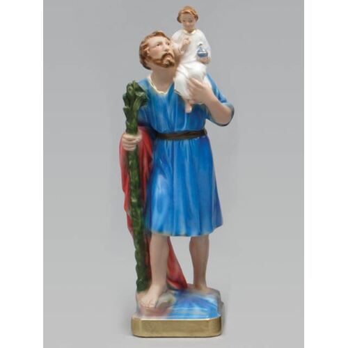Statue Plaster Saint Christopher (30cm)