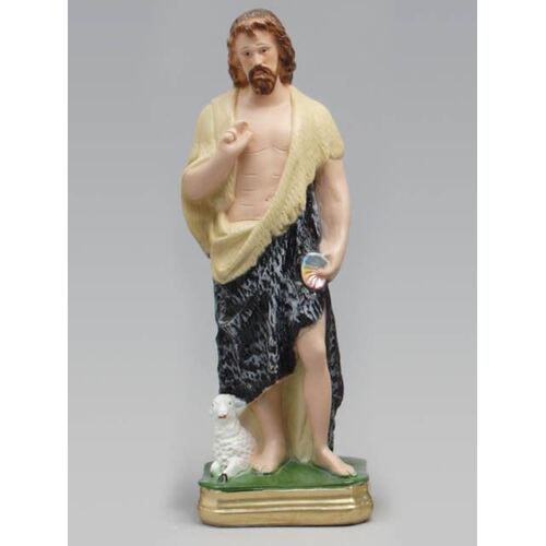 Statue Plaster Saint John the Baptist (30cm)