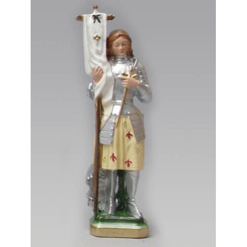 Statue Plaster Saint Joan Of Arc (24cm)
