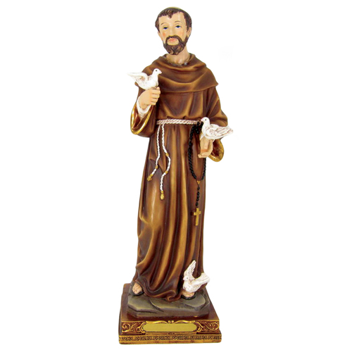 Statue 30cm Resin - St Francis