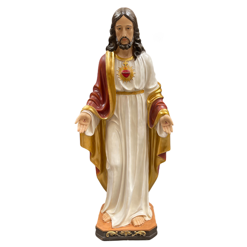 Statue Fibreglass 100cm - Sacred Heart Jesus