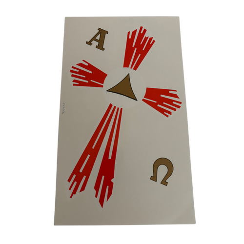 Transfer Red Cross (220mm) - Water