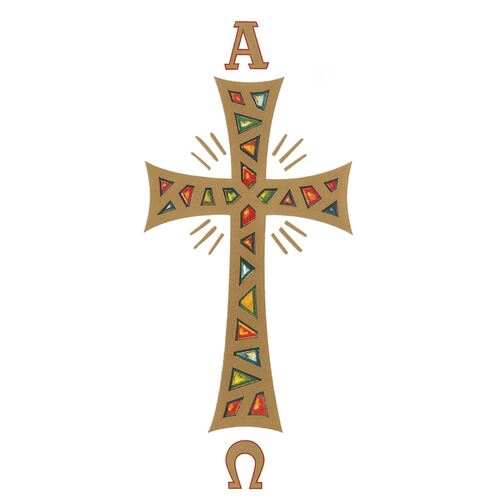 Transfer Sticker Cross Pascal - Adhesive