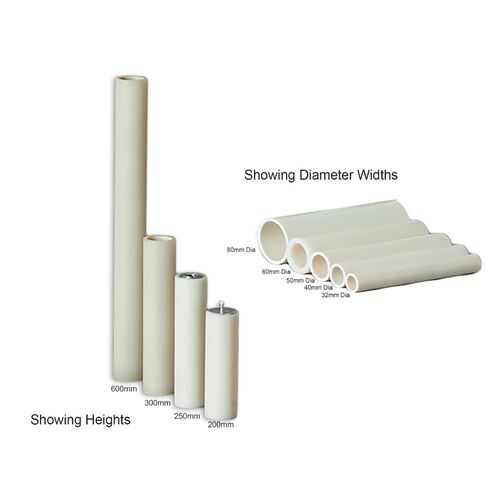 Plastic Candle Tube 250 x 40mm (10 x 1 1/2)