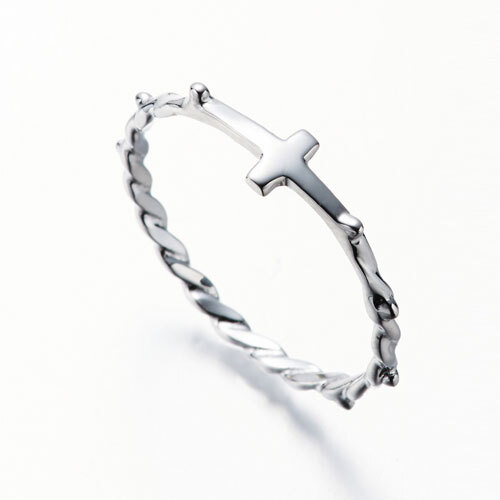 Sterling Silver Rosary Ring - 10mm