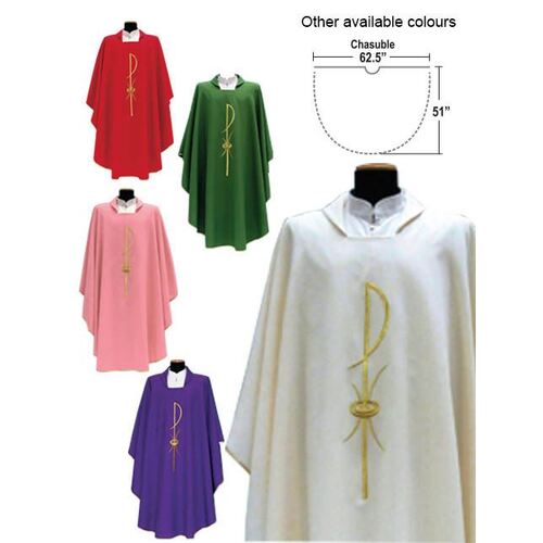 Chasuble & Stole Pax - White