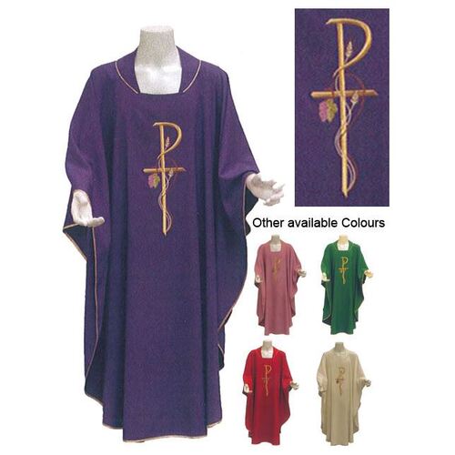 Chasuble - Pax Wheat and Grapes Green