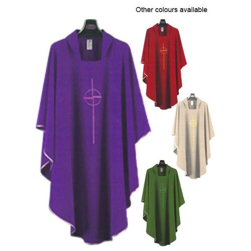 Chasuble & Stole - Cross Purple