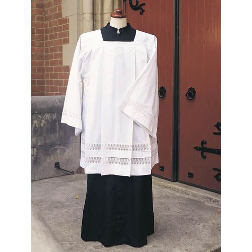 Surplice Cotton Lace Insert