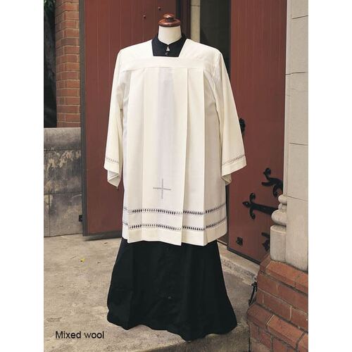 Surplice with Pattern (Mixed Wool) - 2 Lines