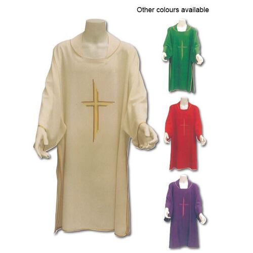 Dalmatic & Stole Cross White