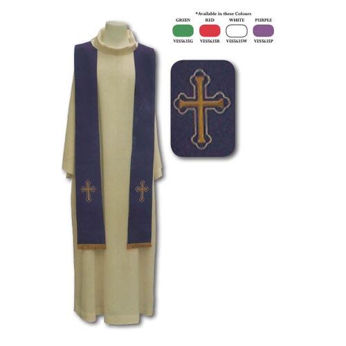 Stole - Cross Purple
